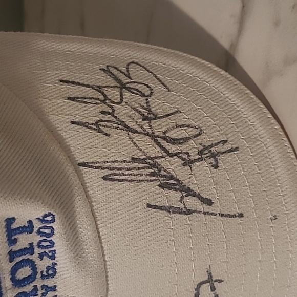 Autographed Super Bowl XL 40 2006 Football Cap Seahawks vs Steelers Collectible - Picture 4 of 10